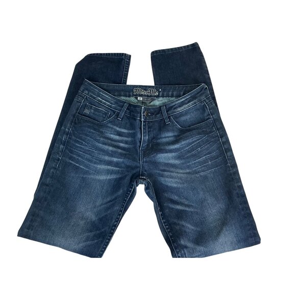 Miss Me Blue Denim Jeans Womens Size 28 Slim Straight - Picture 2 of 3